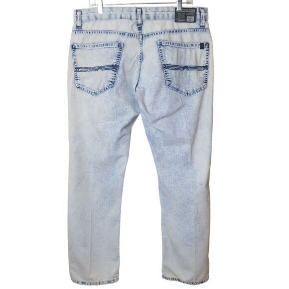 Buffalo David Bitton Mens Skinny Stretch Jeans 34x30 Ash-X L30 Streetwear Lite - Picture 3 of 7